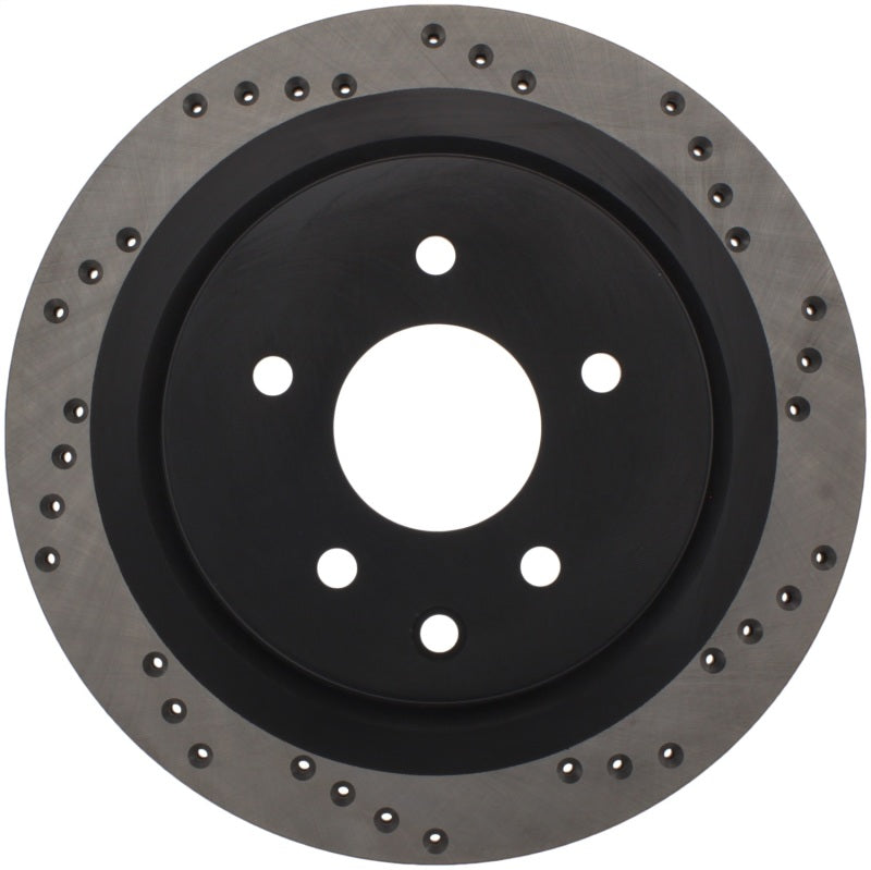Stoptech 128.42088R Sport Cross-Drilled Disc Brake Rotors For Nissan Maxima