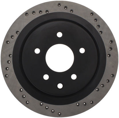 Stoptech 128.42088R Sport Cross-Drilled Disc Brake Rotors For Nissan Maxima