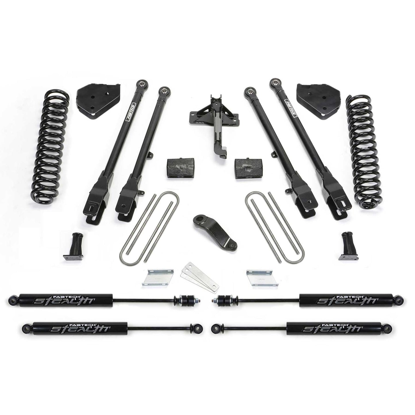 Fabtech 6in 4Link System w/ Coils & Stealth | Ford F450/F550 4WD Diesel (19-20) (K2337M)