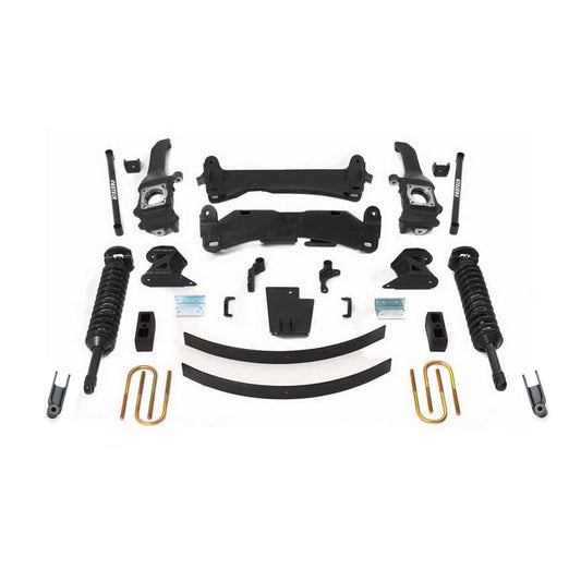 Fabtech 6in Drilled & Slotted Performance System w/ Dual 2.5in Crossovers | Toyota Tacoma 4WD/2WD 6 Lug Models (15) (K7035DL)