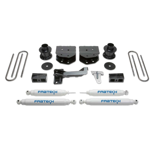 Fabtech 4in Budget Suspension System w/ Performance Shocks | Ford F250/350/450 4WD 08-16 8 Lug (K2160)