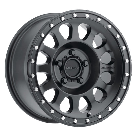 (set of 4) Method MR315 Matte Black | 17x8.5" +0mm | 5x5in Wheel