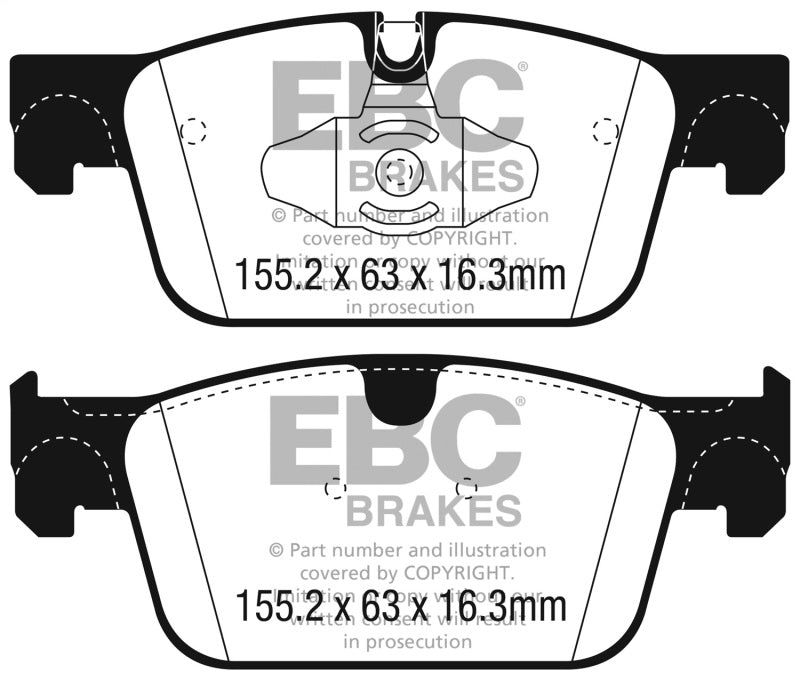 EBC Greenstuff Front Brake Pads | 2017+ Volvo S90 2.0L Turbo
