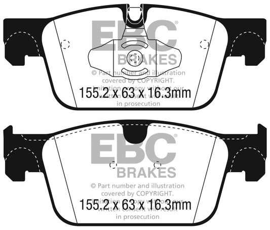 EBC Greenstuff Front Brake Pads | 2017+ Volvo S90 2.0L Turbo