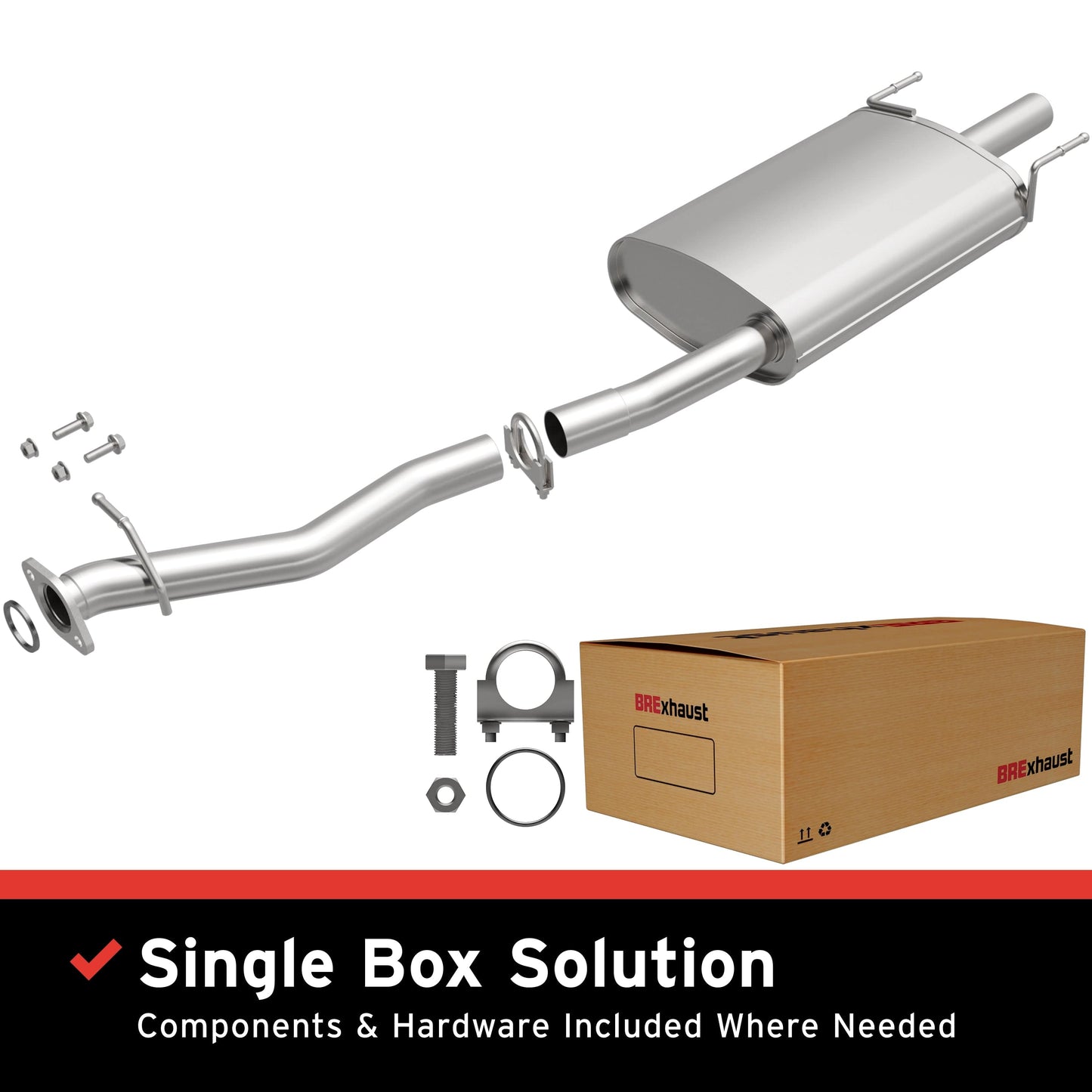 BRExhaust 1990-1993 Honda Accord 2.2L Direct-Fit Muffler Kit