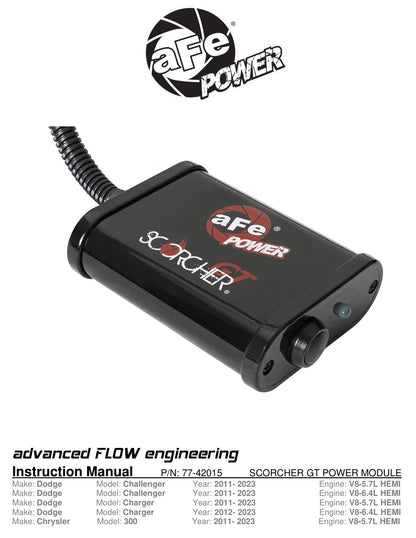 aFe Scorcher GT Power Module | Dodge Challenger/Charger/Chrysler 300 HEMI V8 5.7L (11-22) (77-42015)