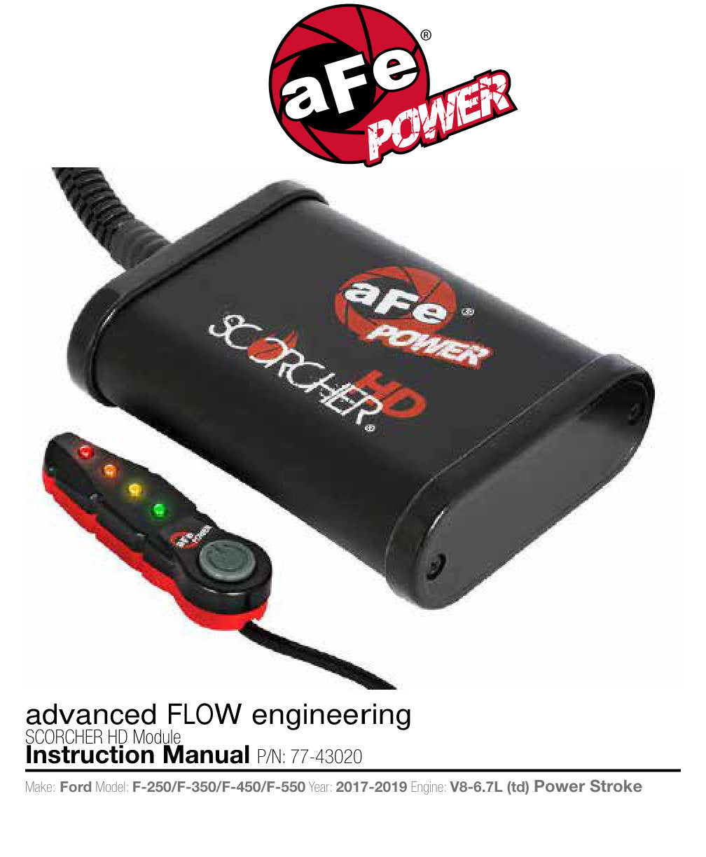 aFe SCORCHER HD Power Module | Ford Diesel Trucks V8-6.7L (17) (77-43020)