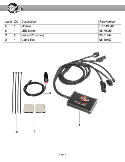 aFe Scorcher GT Power Module | Ford Bronco/Ranger L4-2.3L EcoBoost (19-22/21-22) (77-43046)
