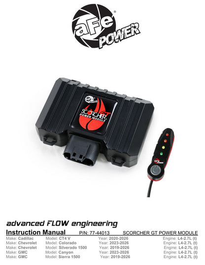 aFe 77-44013 GT Power Module For GM Trucks 19-26 L4-2.7L