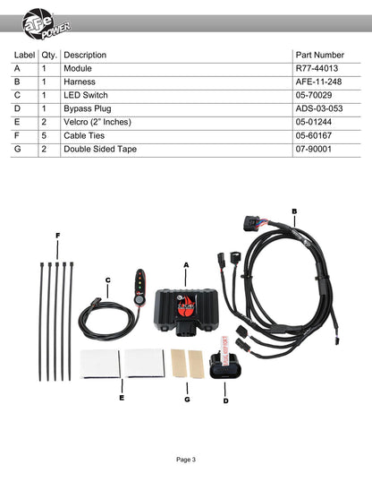 aFe 77-44013 GT Power Module For GM Trucks 19-26 L4-2.7L