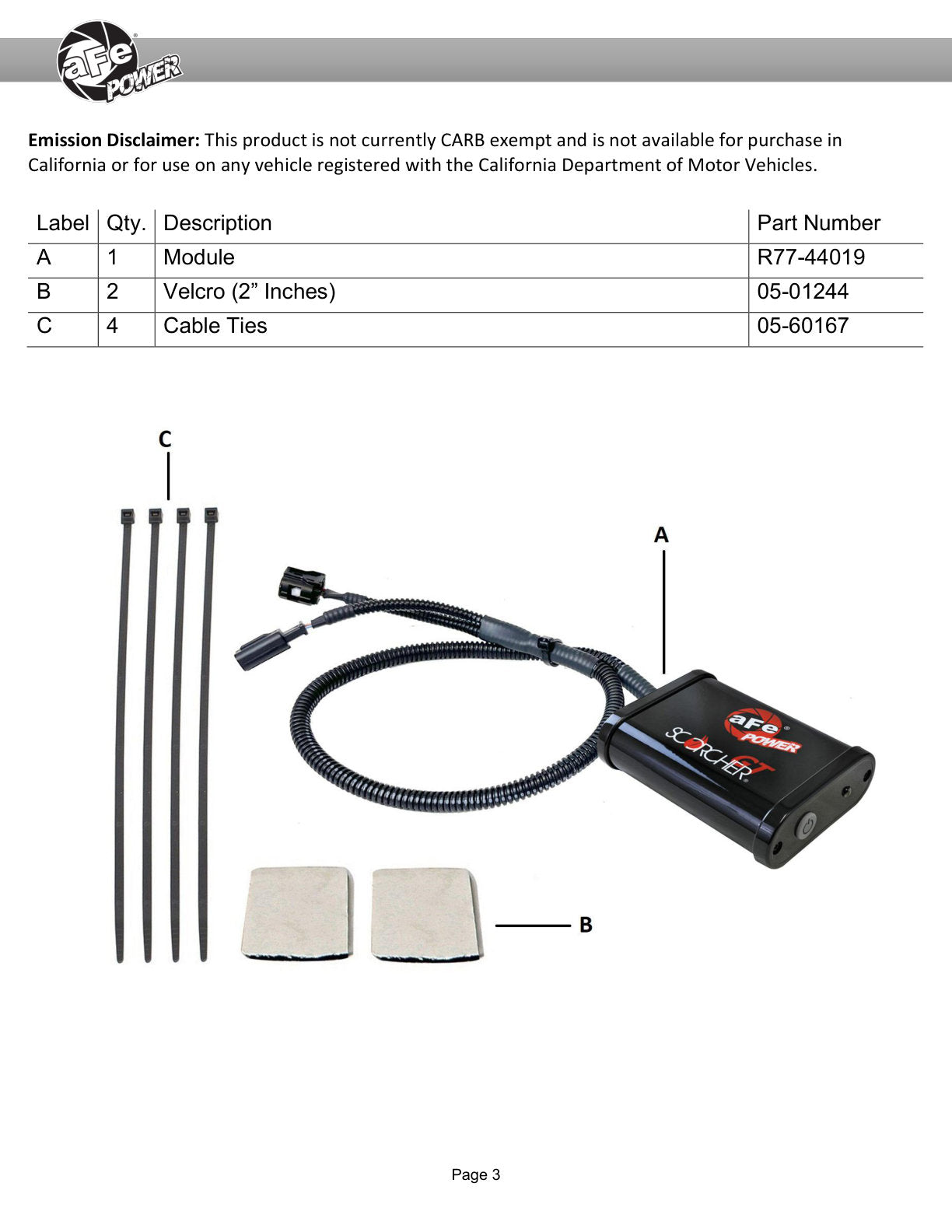 aFe 77-44019 V8-5.3L SCORCHER GT Power Module For GM Trucks