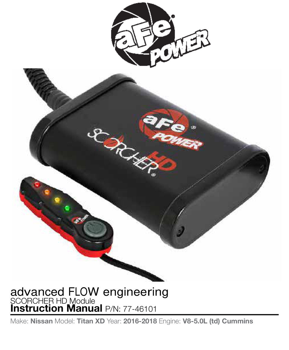 aFe SCORCHER HD Power Module | Nissan Titan XD V8-5.0L (16) (77-46101)
