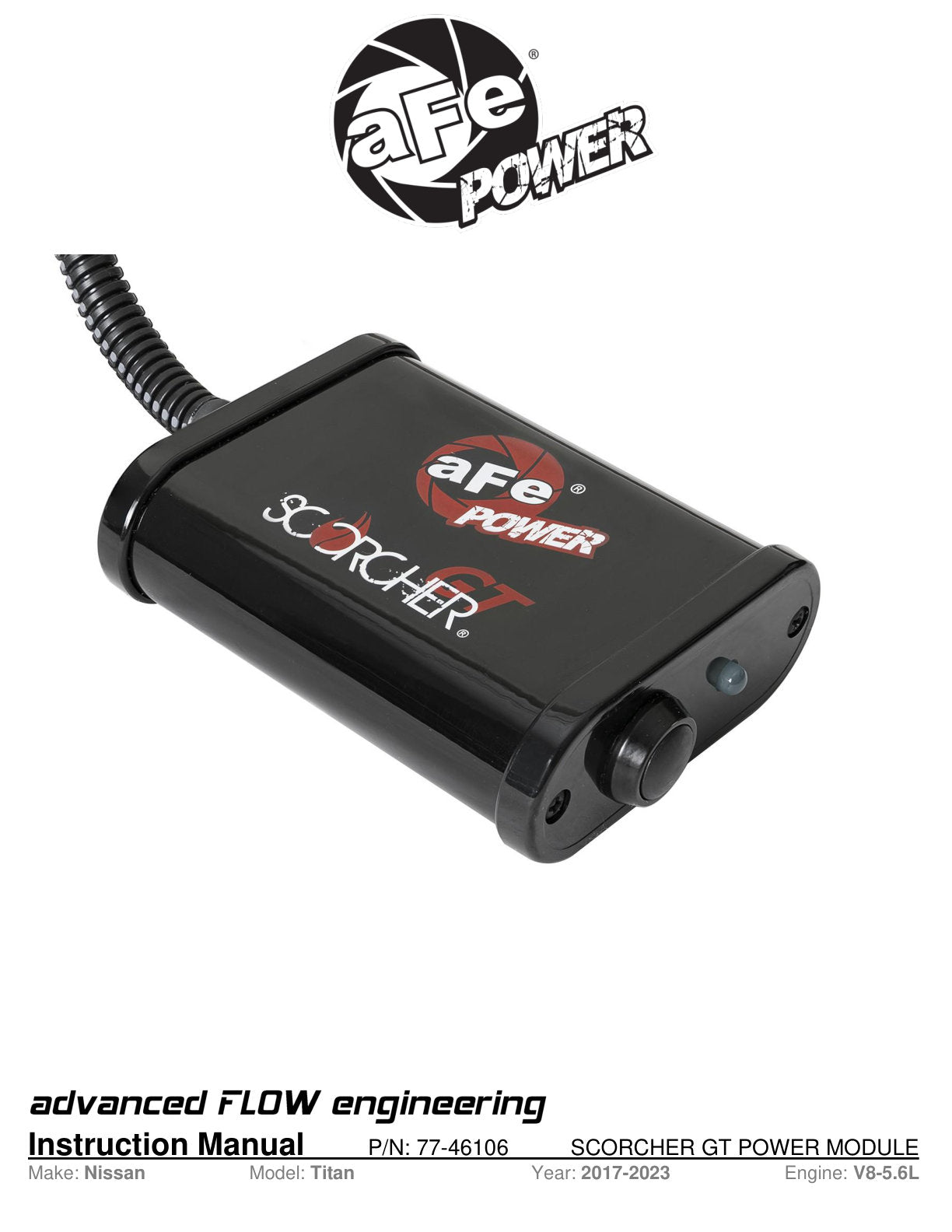 aFe SCORCHER GT Power Module | Nissan Titan XD (17-26) (77-46106)