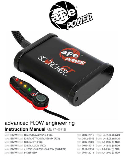 aFe Scorcher GT Module | BMW 328i/428i F3X L4 2.0L N20/N26 (12-16) (77-46316)