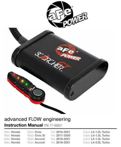 aFe Scorcher Module | Honda Civic/Accord/Type R/Integra (13-26) (77-46601)