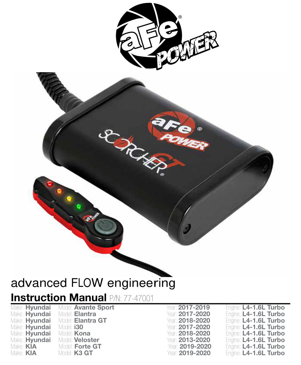 aFe Scorcher GT Module | Hyundai Elantra Sport 1.6L Turbo (17-18) (77-47001)
