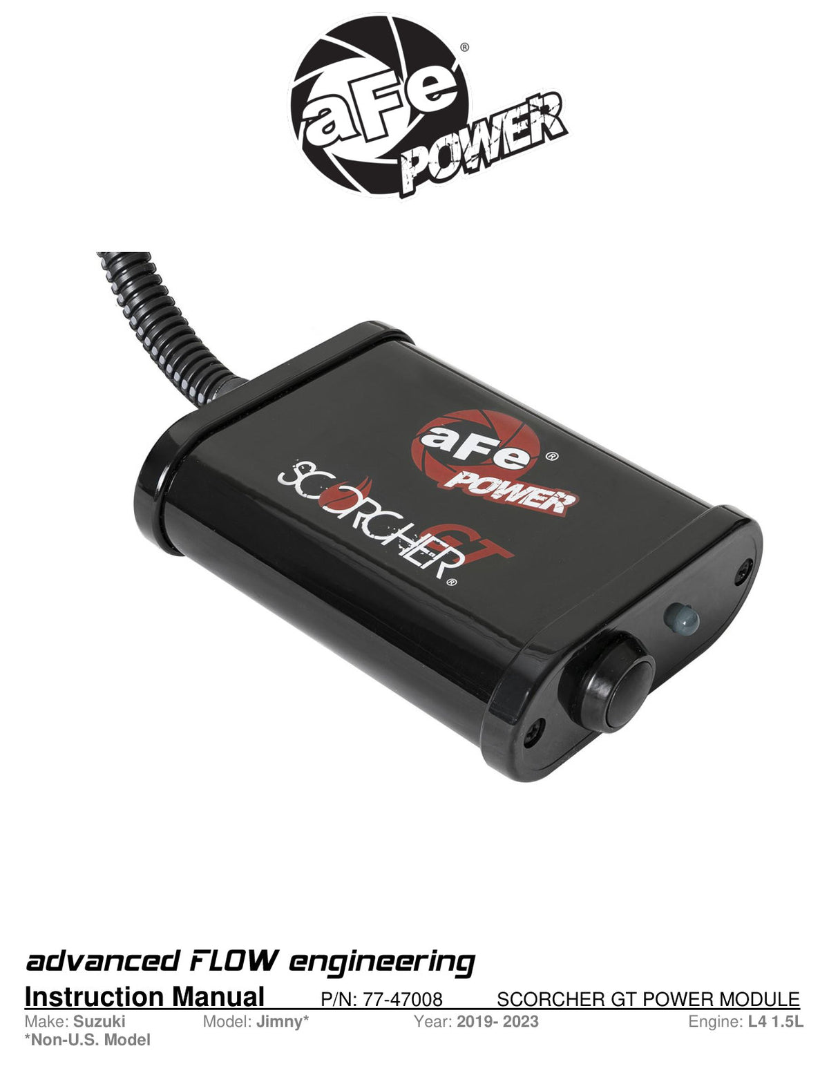 aFe Scorcher Module 19-22 Suzuki Jimny L4-1.5L