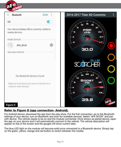 aFe SCORCHER BLUE Bluetooth Capable Power Module | Ford Diesel Trucks V8-6.7L (11-16) (77-83014)