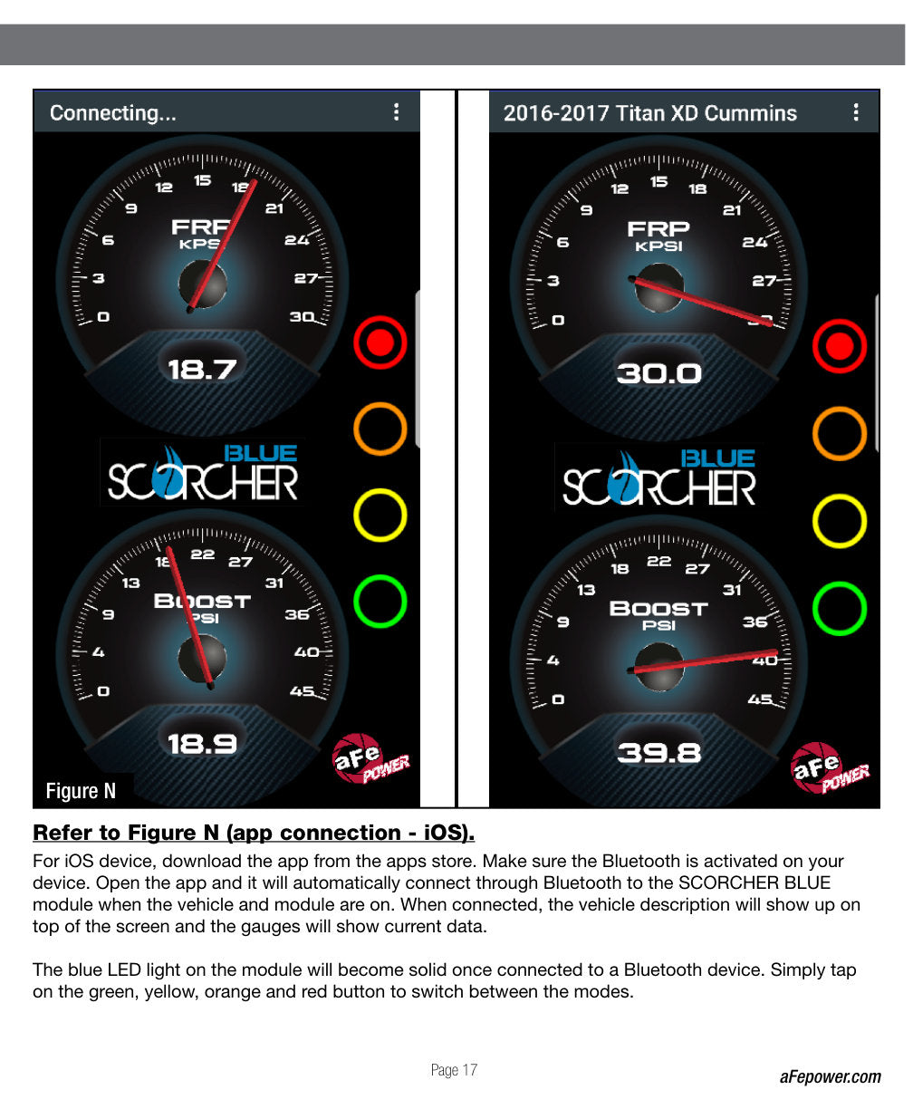 aFe SCORCHER BLUE Bluetooth Capable Power Module | 11-14 GM Diesel Trucks 6.6L V8 (LML) (77-84007)