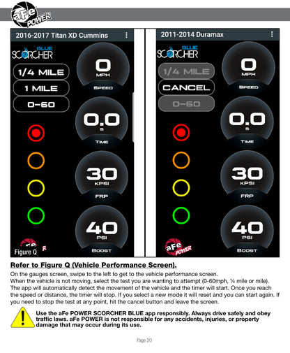 aFe SCORCHER BLUE Bluetooth Capable Power Module | 11-14 GM Diesel Trucks 6.6L V8 (LML) (77-84007)