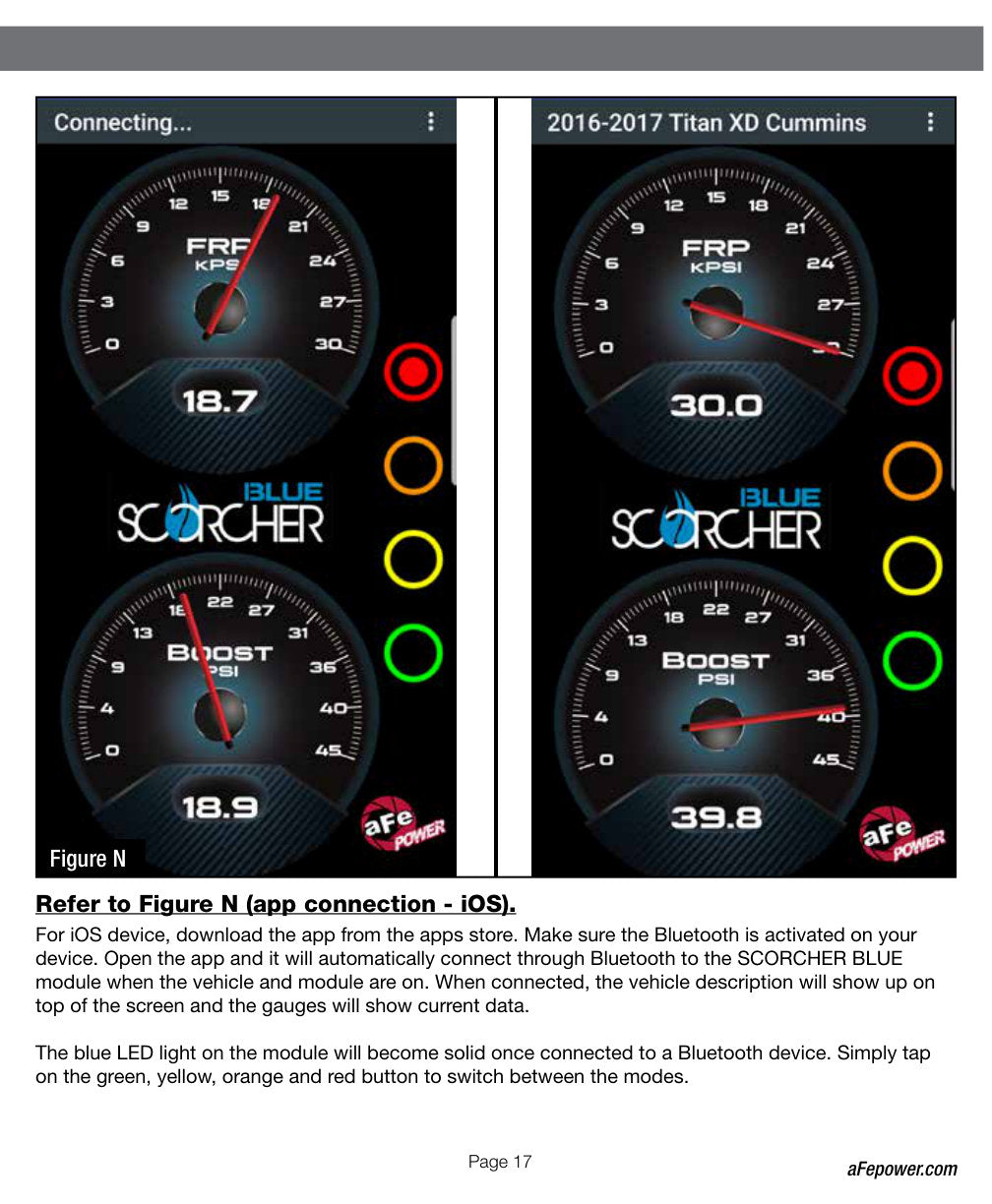 aFe SCORCHER BLUE Bluetooth Capable Power Module | GM Diesel Trucks 6.6L V8 LML (15.5-16) (77-84008)