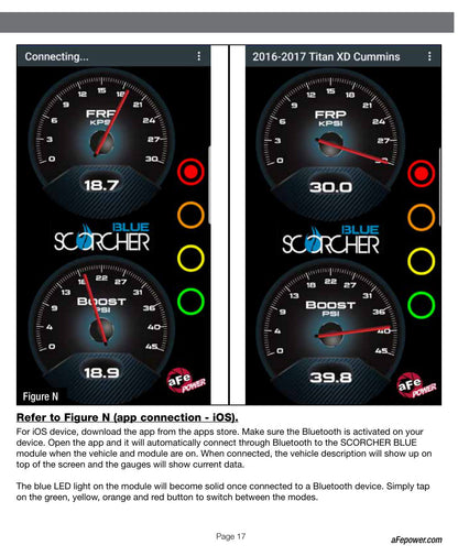 aFe SCORCHER BLUE Bluetooth Capable Power Module | GM Diesel Trucks 6.6L V8 LML (15.5-16) (77-84008)