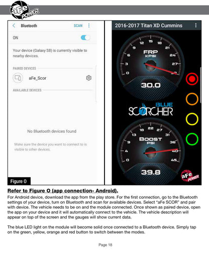 aFe SCORCHER BLUE Bluetooth Capable Power Module | GM Diesel Trucks 6.6L V8 LML (15.5-16) (77-84008)