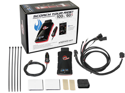 aFe SCORCHER BLUE Bluetooth Capable Power Module | GM Diesel Trucks V8-6.6L (17-18) (77-84010)