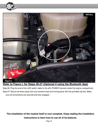aFe SCORCHER BLUE Bluetooth Capable Power Module | GM Diesel Trucks V8-6.6L (17-18) (77-84010)