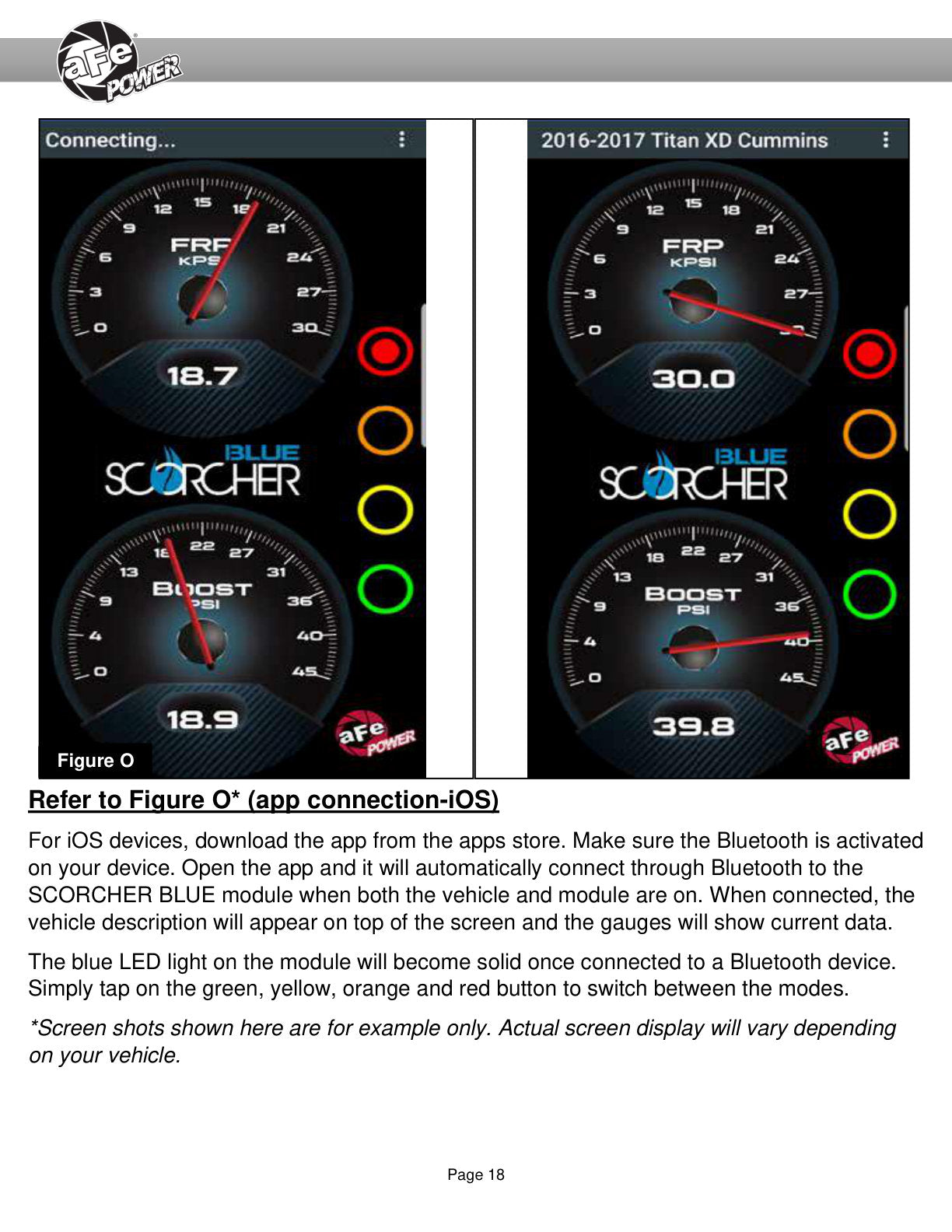 aFe SCORCHER BLUE Bluetooth Capable Power Module | GM Diesel Trucks V8-6.6L (17-18) (77-84010)