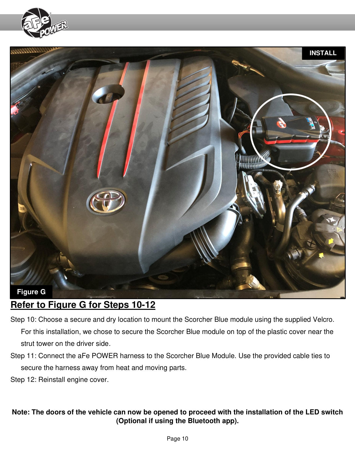 aFe Scorcher Blue Bluetooth Power Module | Toyota Supra 3.0L 2020 (77-86004)