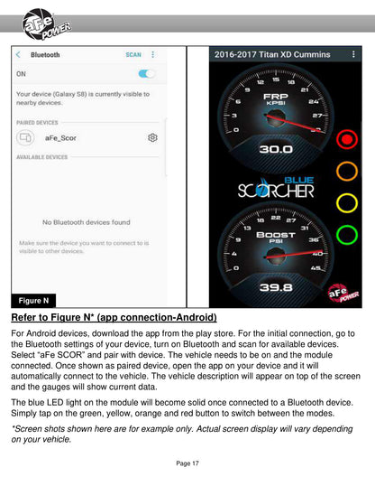 aFe Scorcher Blue Bluetooth Power Module | Toyota Supra 3.0L 2020 (77-86004)