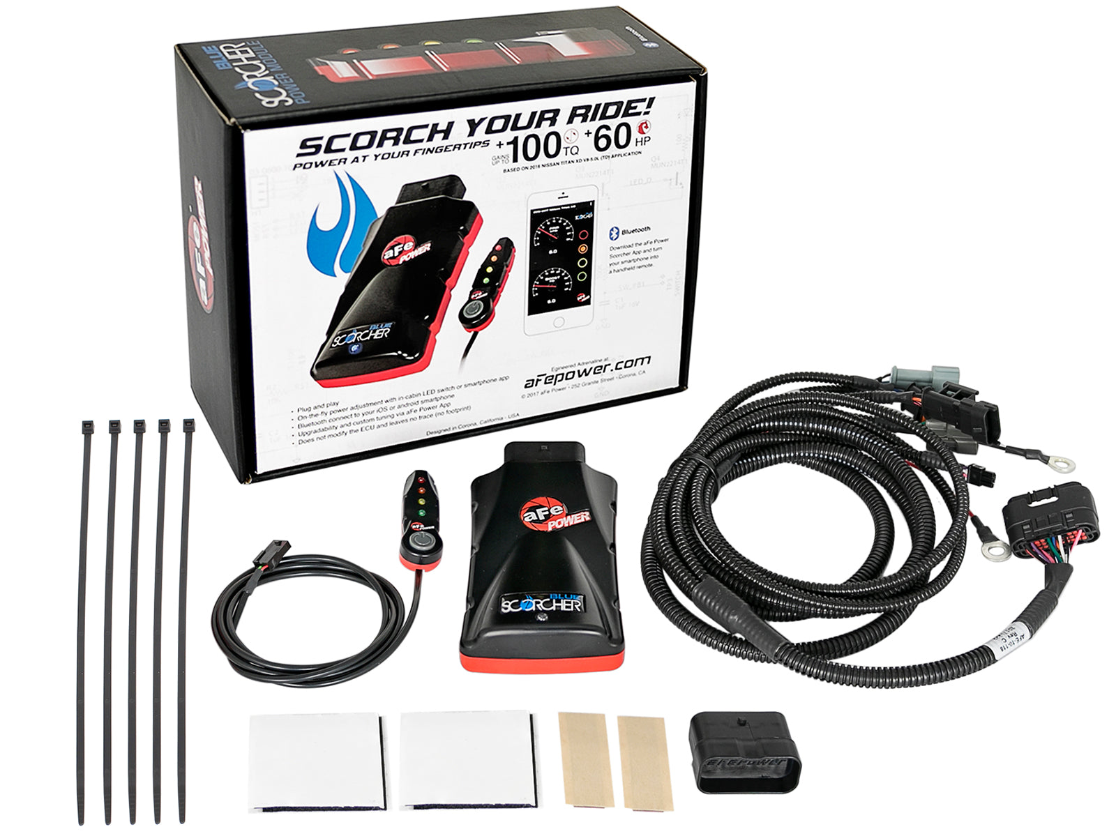 aFe SCORCHER BLUE Bluetooth Capable Power Module | Nissan Titan XD V8-5.0L (16-18) (77-86101)