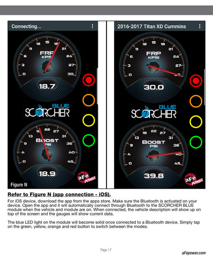 aFe SCORCHER BLUE Bluetooth Capable Power Module | Nissan Titan XD V8-5.0L (16-18) (77-86101)