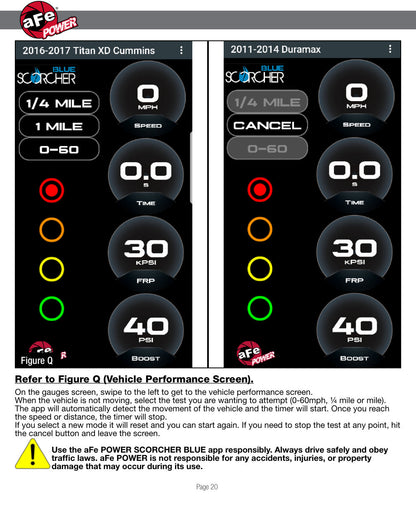 aFe SCORCHER BLUE Bluetooth Capable Power Module | Nissan Titan XD V8-5.0L (16-18) (77-86101)