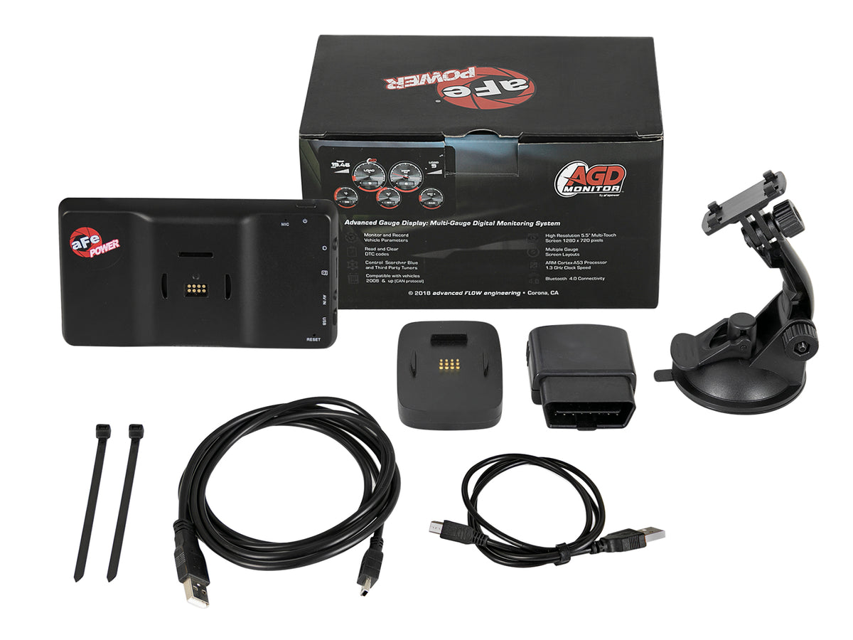 aFe AGD 5.5in Digital Gauge Display Monitor | Dodge/RAM/Ford/GM Diesel Trucks (08-18) (77-91001)