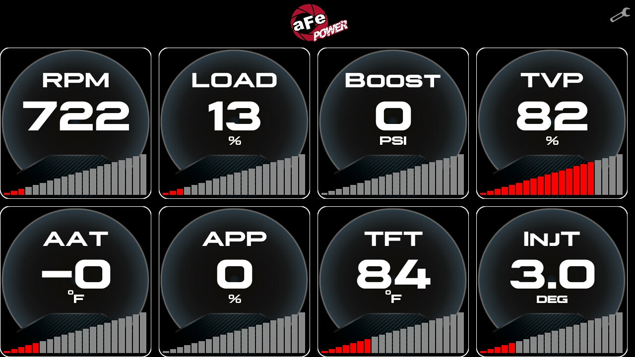 aFe AGD 5.5in Digital Gauge Display Monitor | Dodge/RAM/Ford/GM Diesel Trucks (08-18) (77-91001)