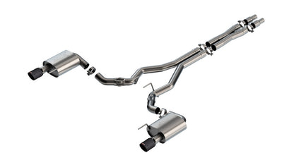 Borla Carbon Fiber 3" Cat-Back Exhaust System | Ford Mustang GT (24) (140961CFBA)