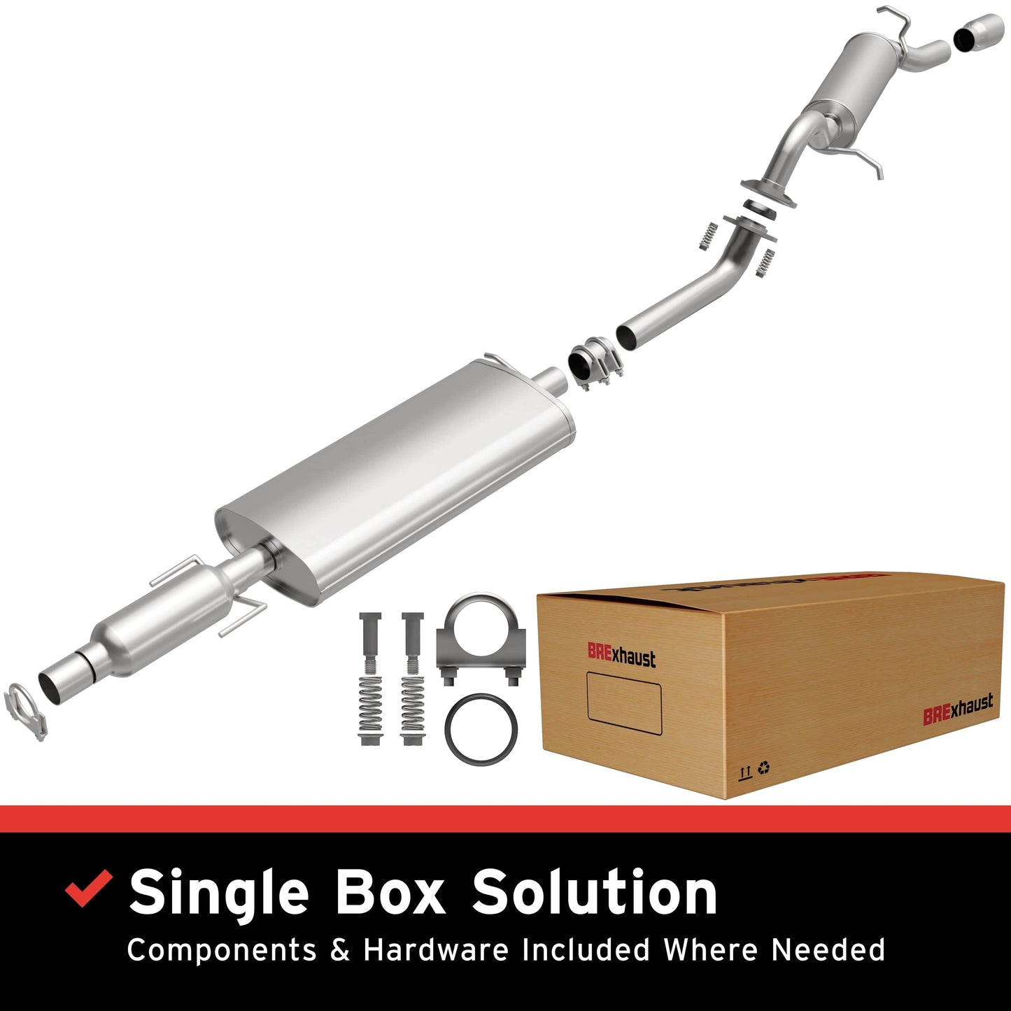 BRExhaust 2009-2010 Mercury Mariner Direct-Fit Replacement Exhaust System