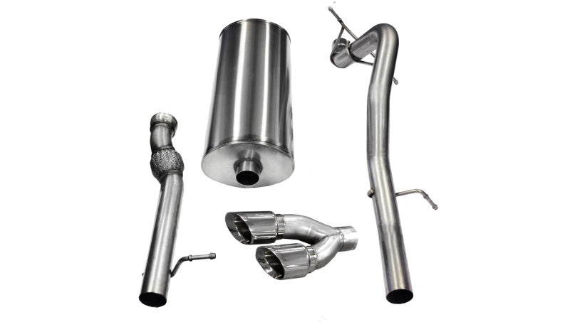 CORSA Sport / 3.0 in Cat-Back SSE 4.0 in Twin Tips | 11-14 Yukon XL Denali/Escalade ESV (14882)