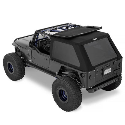Bestop 56821-17 Trektop Slantback Soft Top Black Twill for 04-06 Wrangler TJ