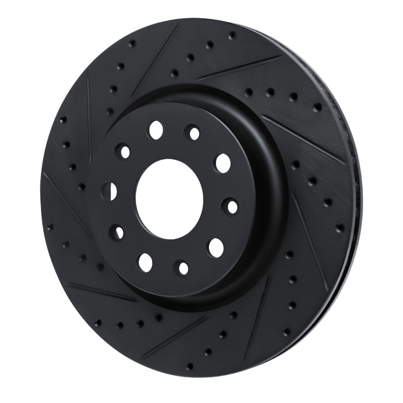 DFC D&S Black Brake Rotor (FRONT LEFT): Fits Jeep Wrangler (18-25)