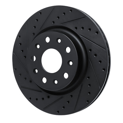 DFC D&S Black Brake Rotor (FRONT LEFT): Fits Jeep Wrangler (18-25)