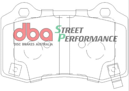 DBA SP500 Rear Street Performance Brake Pads | Chevrolet Camaro SS (10) (DB2260SP)