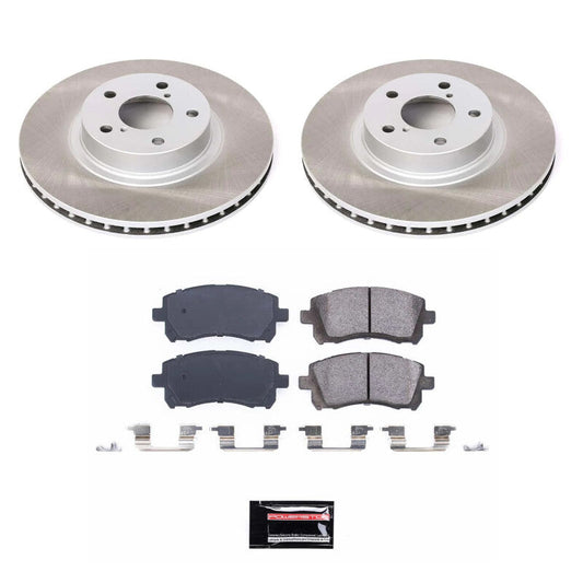 PowerStop 04-13 Mazda 3 Front Semi-Coated Rotor Kit (SC120)