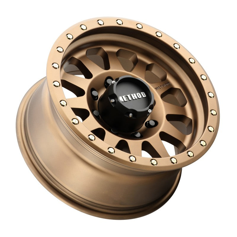 (set of 4) Method MR304 Double Standard Bronze | 17x8.5" +0mm | 8x6.5in Wheel