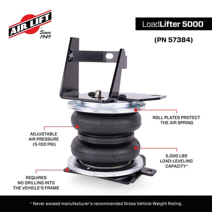 Air Lift 57384 LoadLifter 5000 Rear Air Spring Kit for 2025–2026 Toyota 4Runner