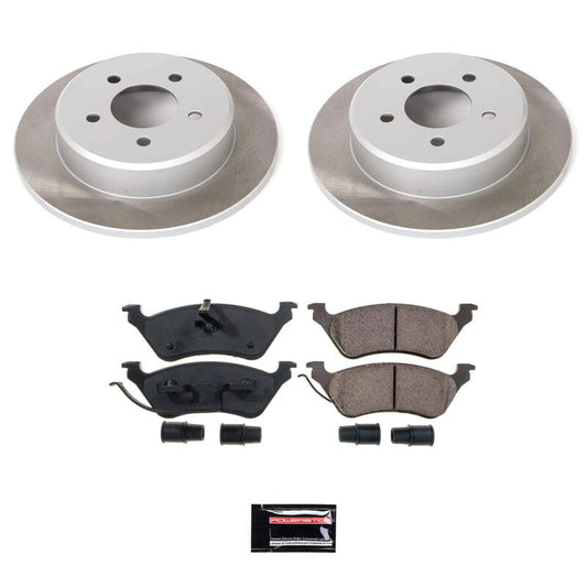 PowerStop 01-07 Dodge Grand Caravan Rear Semi-Coated Rotor Kit (SC5248)