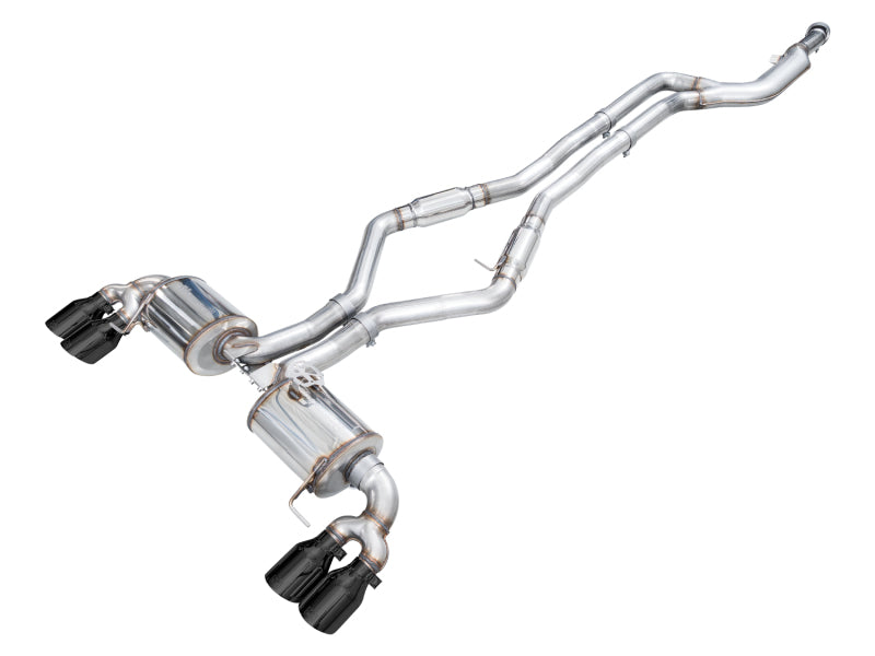 AWE 3015-43240 Touring Exhaust Diamond Black Tips for 2022-2026 BMW M240i