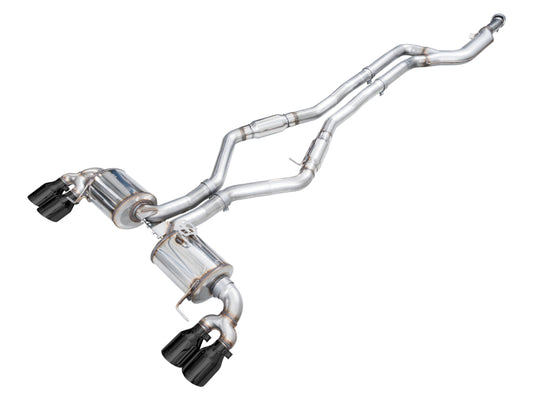 AWE 3015-43240 Touring Exhaust Diamond Black Tips for 2022-2026 BMW M240i